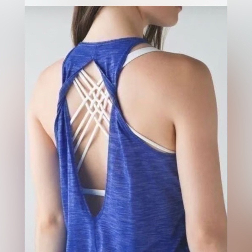 lululemon athletica Blue Tank Top. PTP 16” - Picture 1 of 8